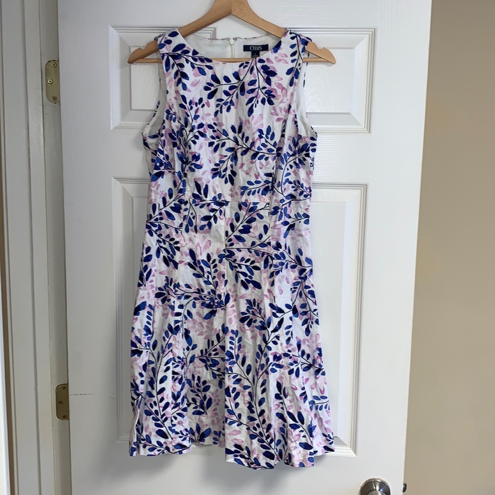 Chaps floral dress, size 8